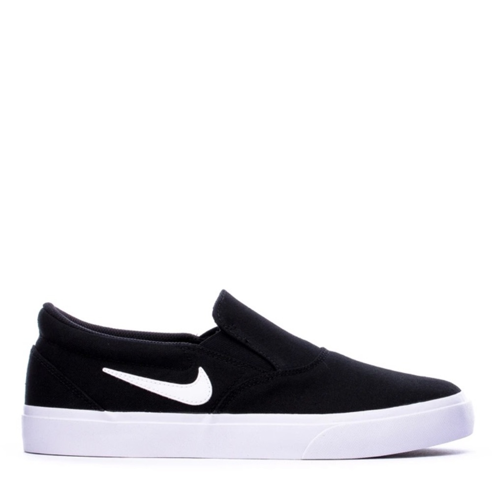 Black and White Nike Slip On’s